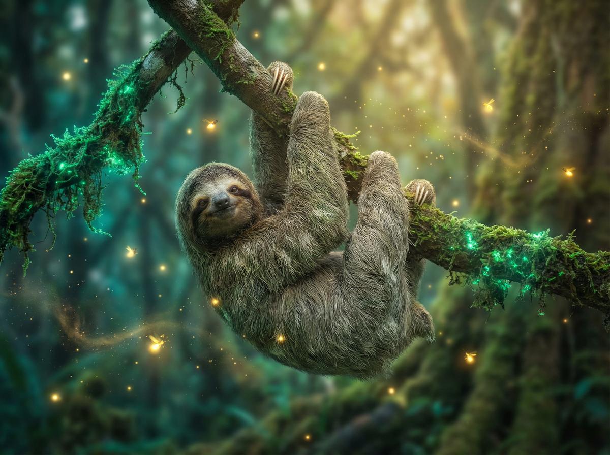 午夜大片树懒雨林慢生活视频