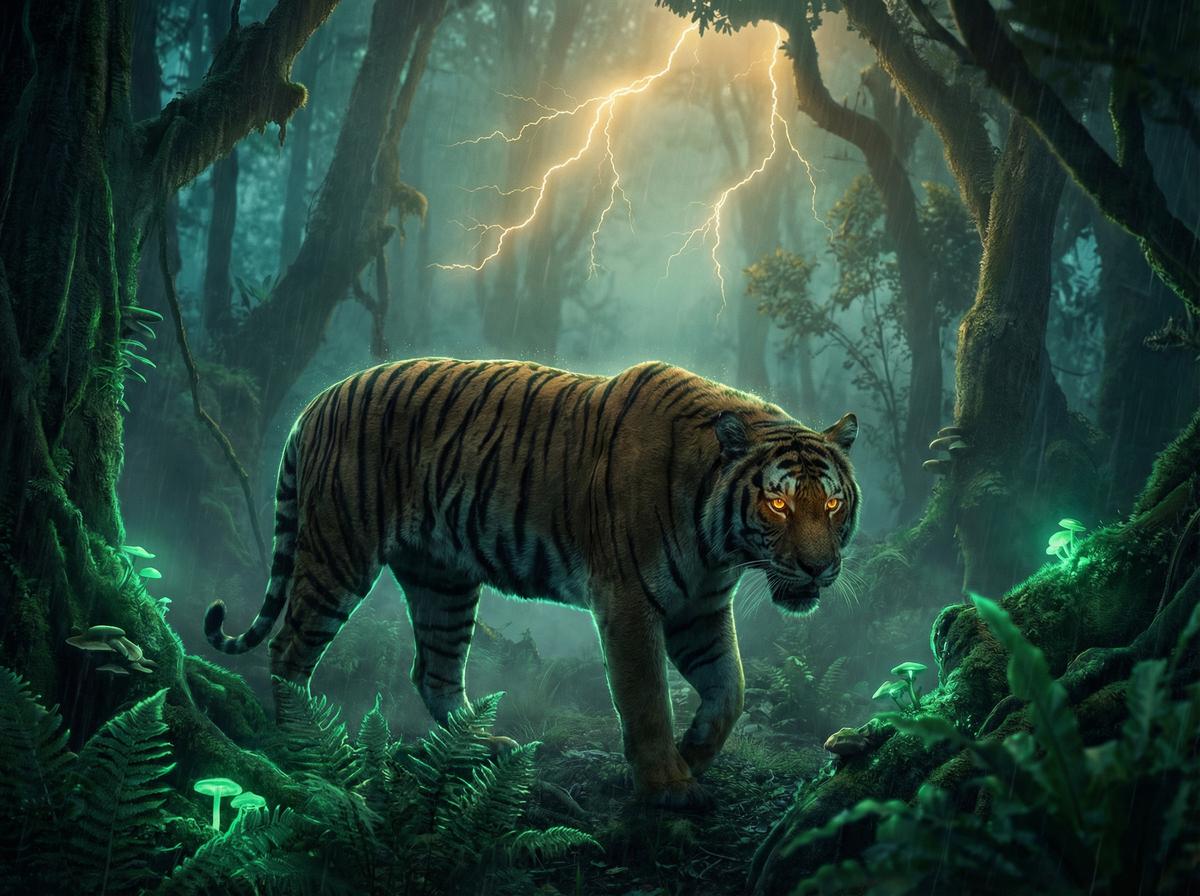 午夜大片孟加拉虎丛林狩猎视频